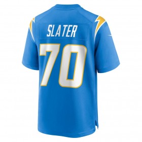 Los Angeles Chargers Tröjor Rashawn Slater 70 Nike Blå 2021 NFL Draft - Herr